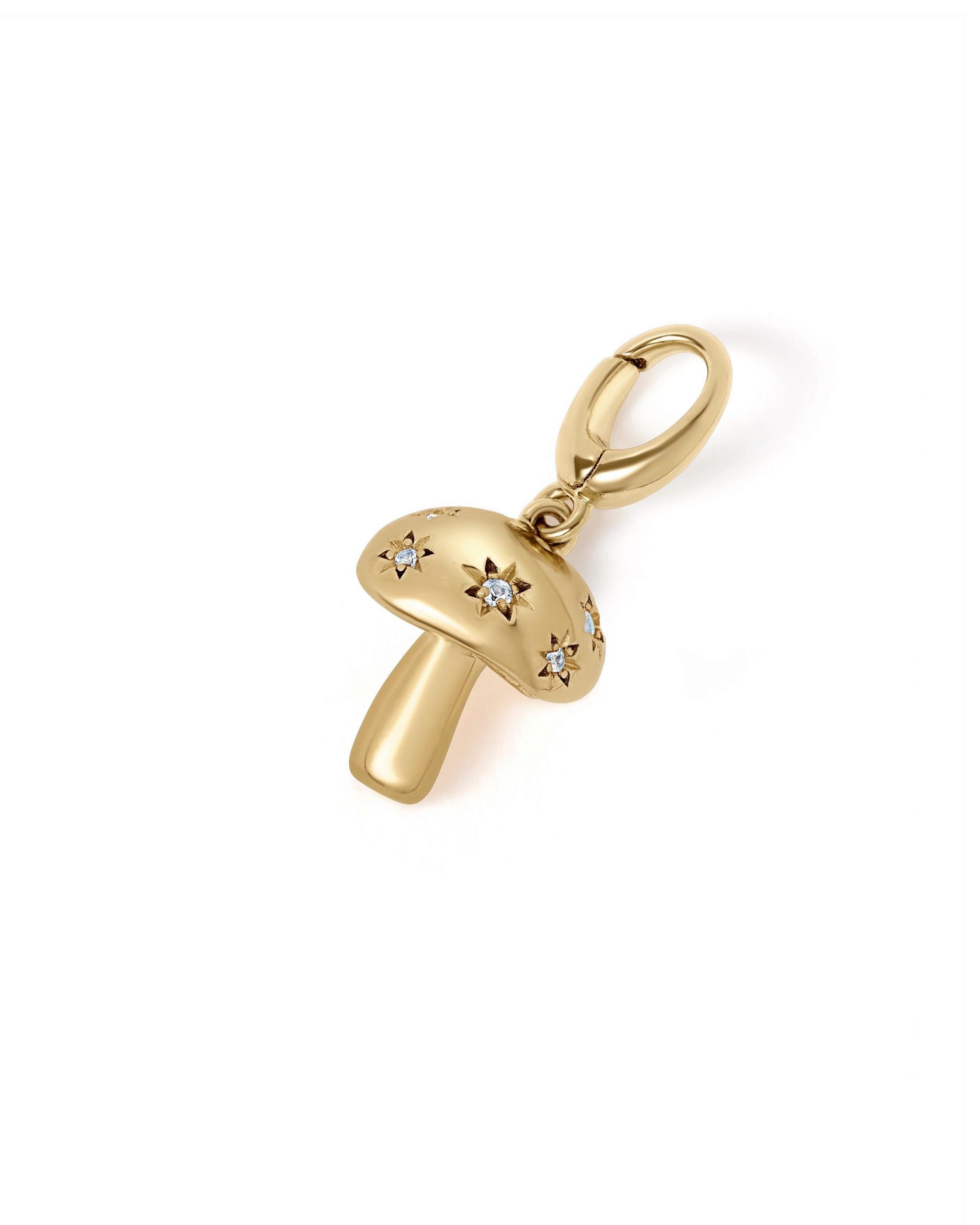 Astley Clarke Gold Mushroom Charm
