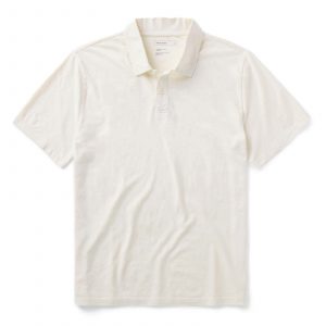 Taylorstitch The Cotton Hemp Polo in Vintage White