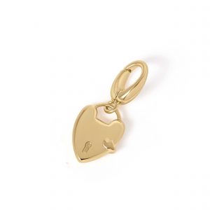 Astley Clarke Gold Heart Padlock Charm