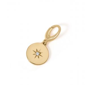 Astley Clarke Gold Star Set Disc Charm