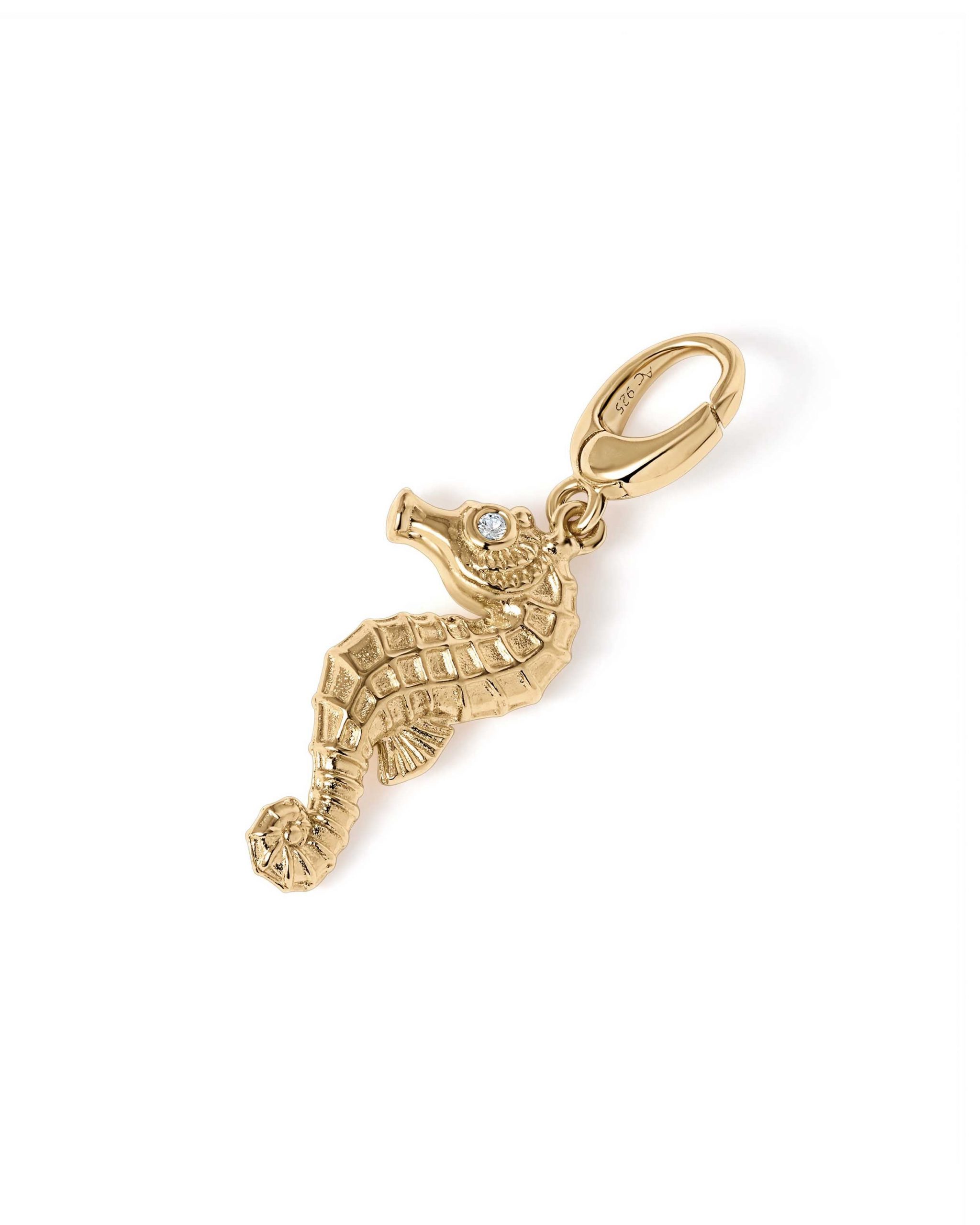 Astley Clarke Gold Sea Horse Charm