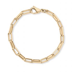 Astley Clarke Gold Square Link Chain Bracelet