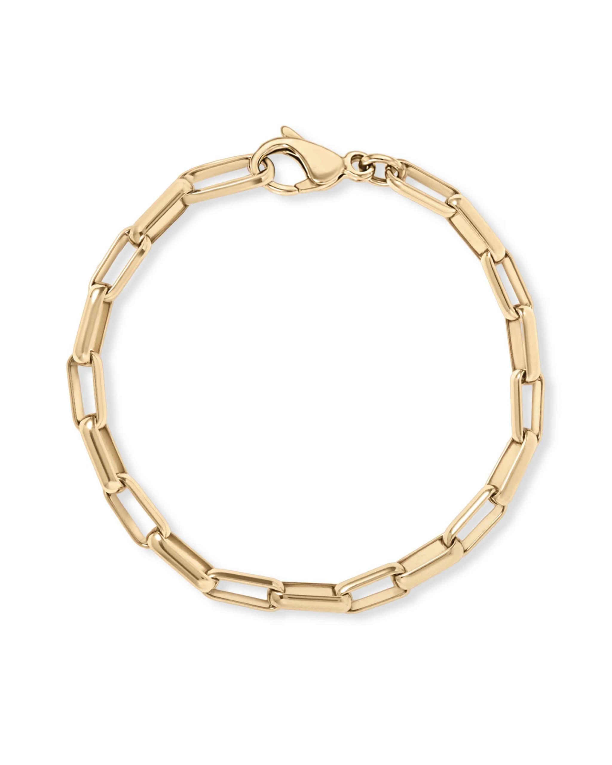 Astley Clarke Gold Square Link Chain Bracelet