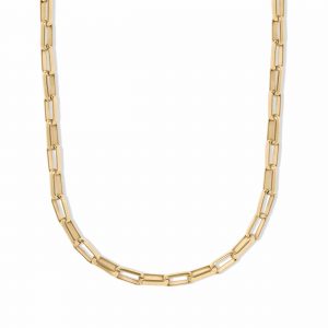 Astley Clarke Gold Square Link Chain Necklace