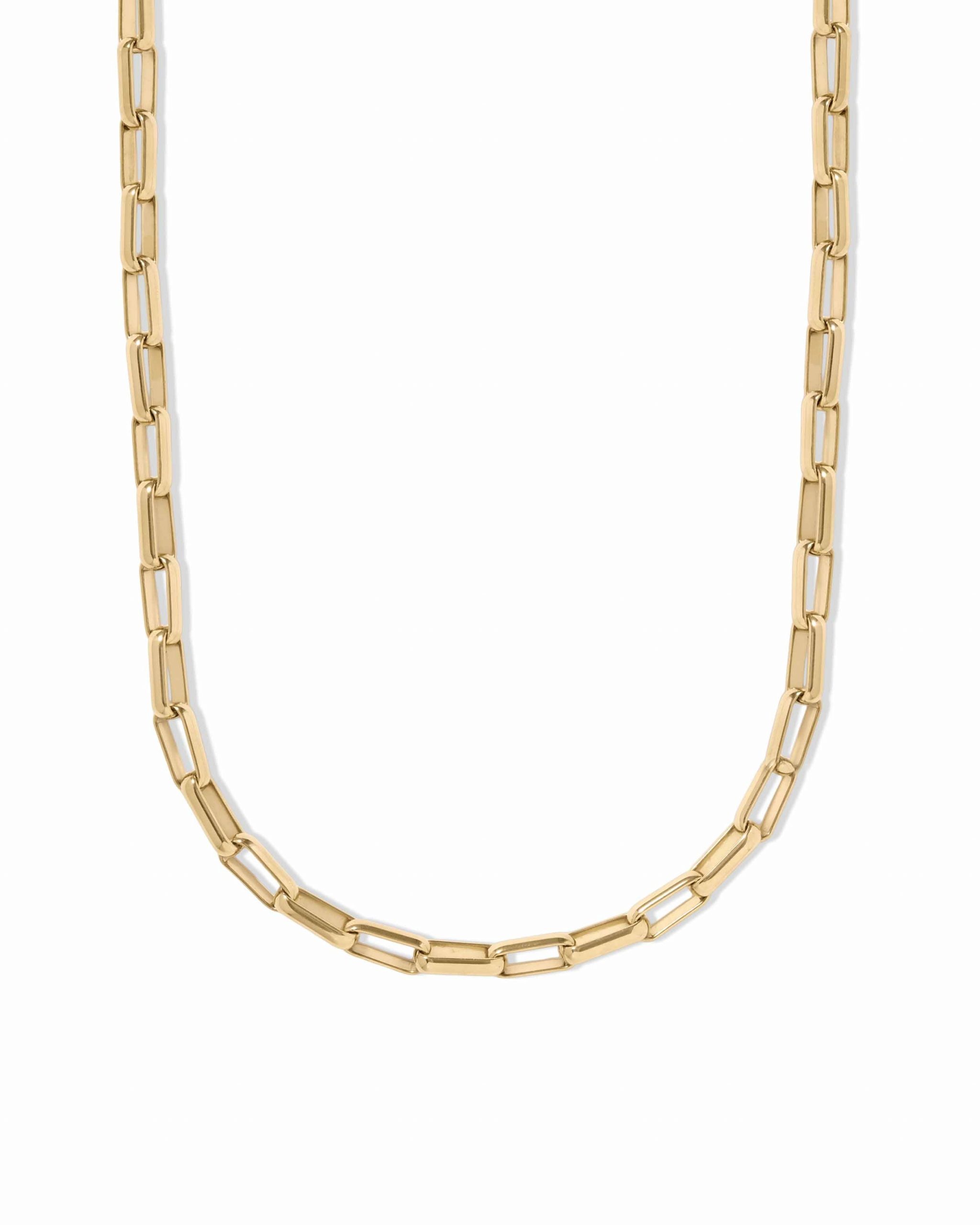 Astley Clarke Gold Square Link Chain Necklace