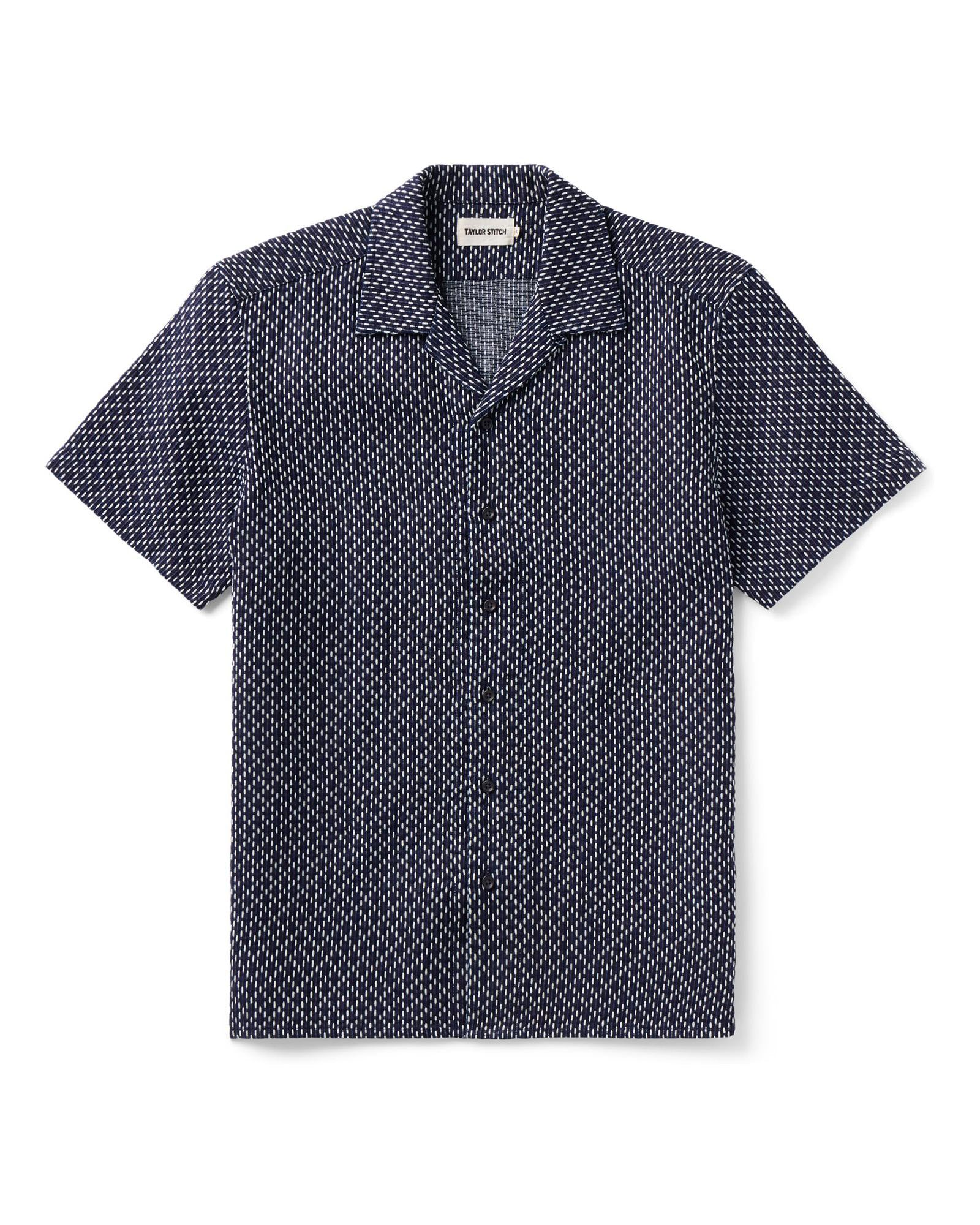 Taylorstitch The Davis Shirt in Indigo Raindrop Sashiko