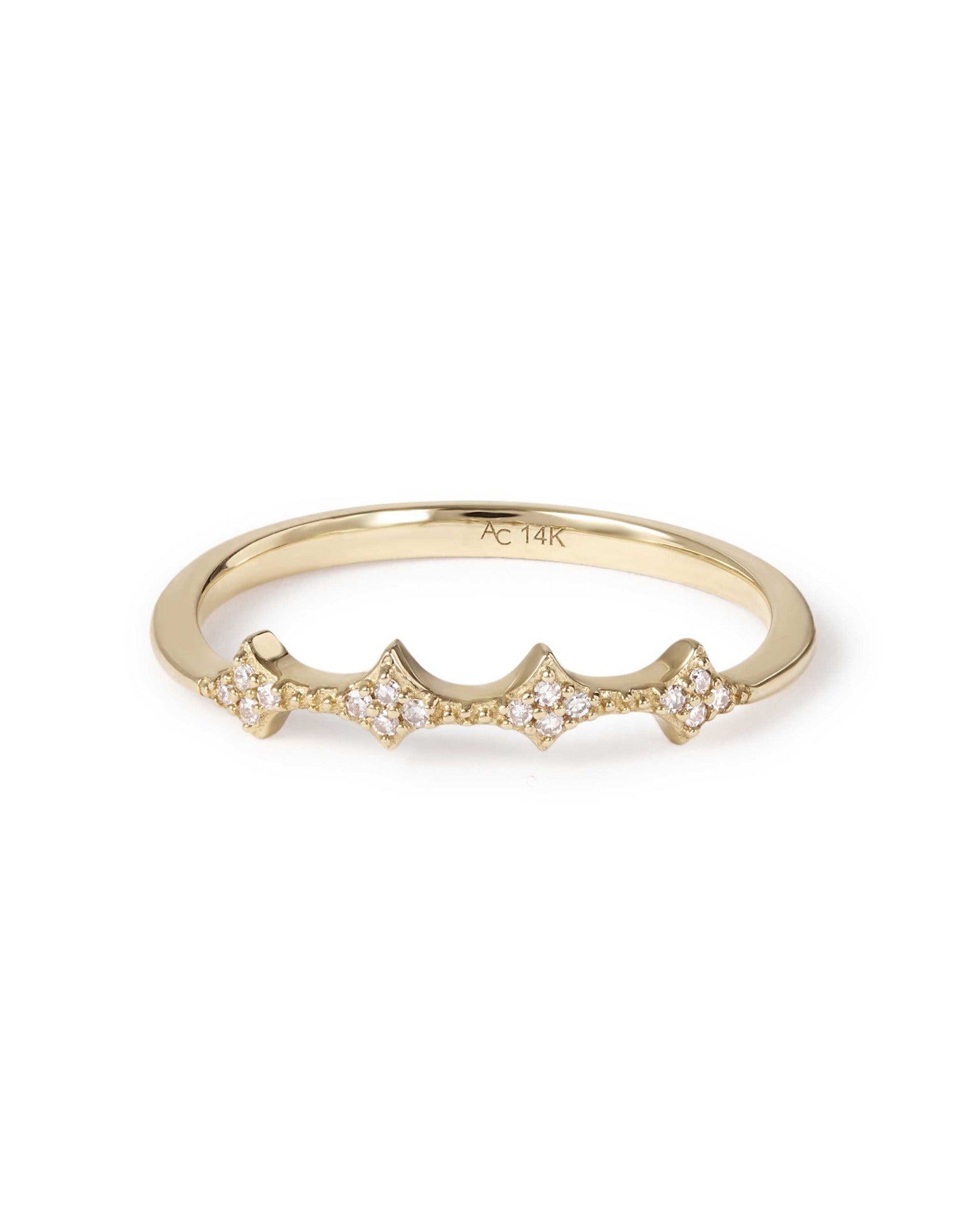 Astley Clarke Solid Gold Luna Diamond Ring Jacket