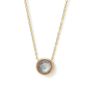 Astley Clarke Gold Luna Labradorite Pendant Necklace