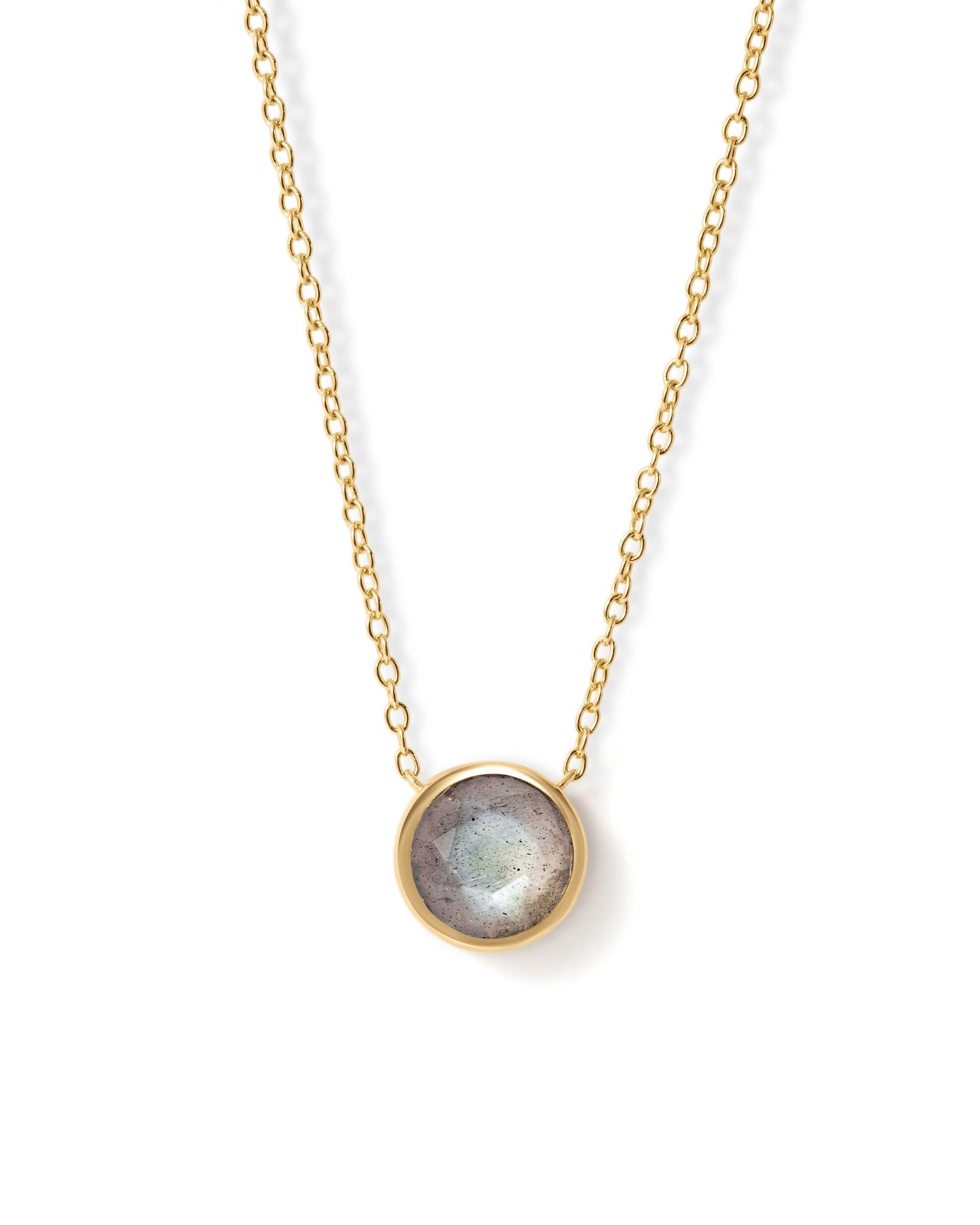 Astley Clarke Gold Luna Labradorite Pendant Necklace