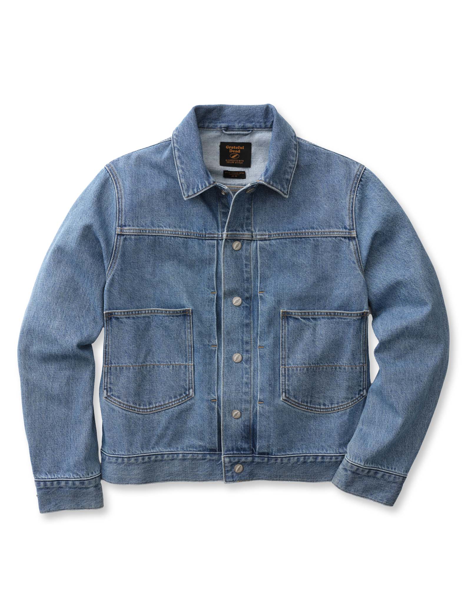 Taylorstitch The Haight Jacket in Light Wash Hemp Denim