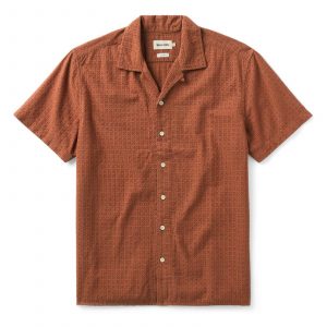 Taylorstitch The Davis Shirt in Driftwood Eyelet