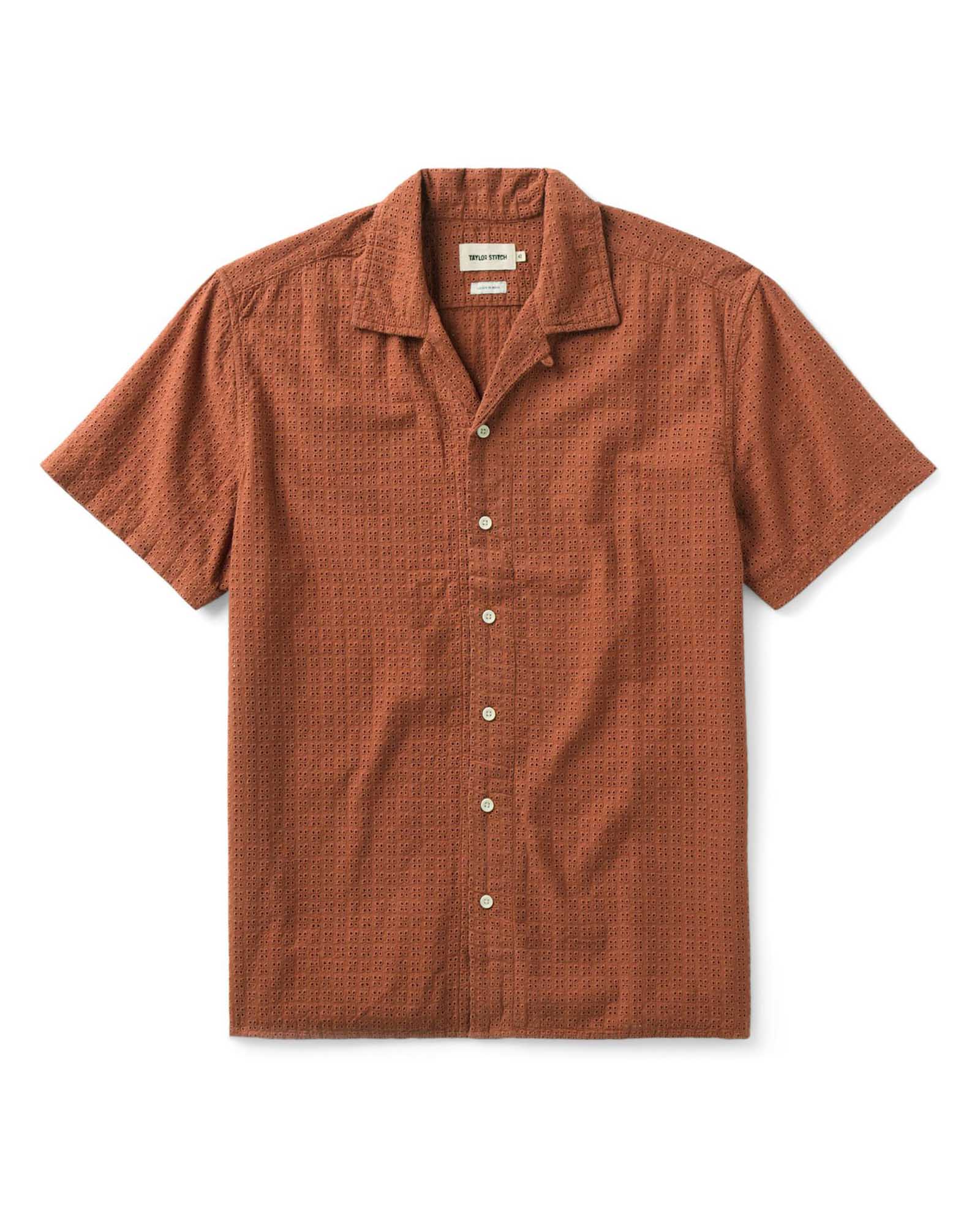 Taylorstitch The Davis Shirt in Driftwood Eyelet
