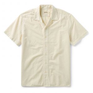 Taylorstitch The Davis Shirt in Vintage White Embroidered Stripe