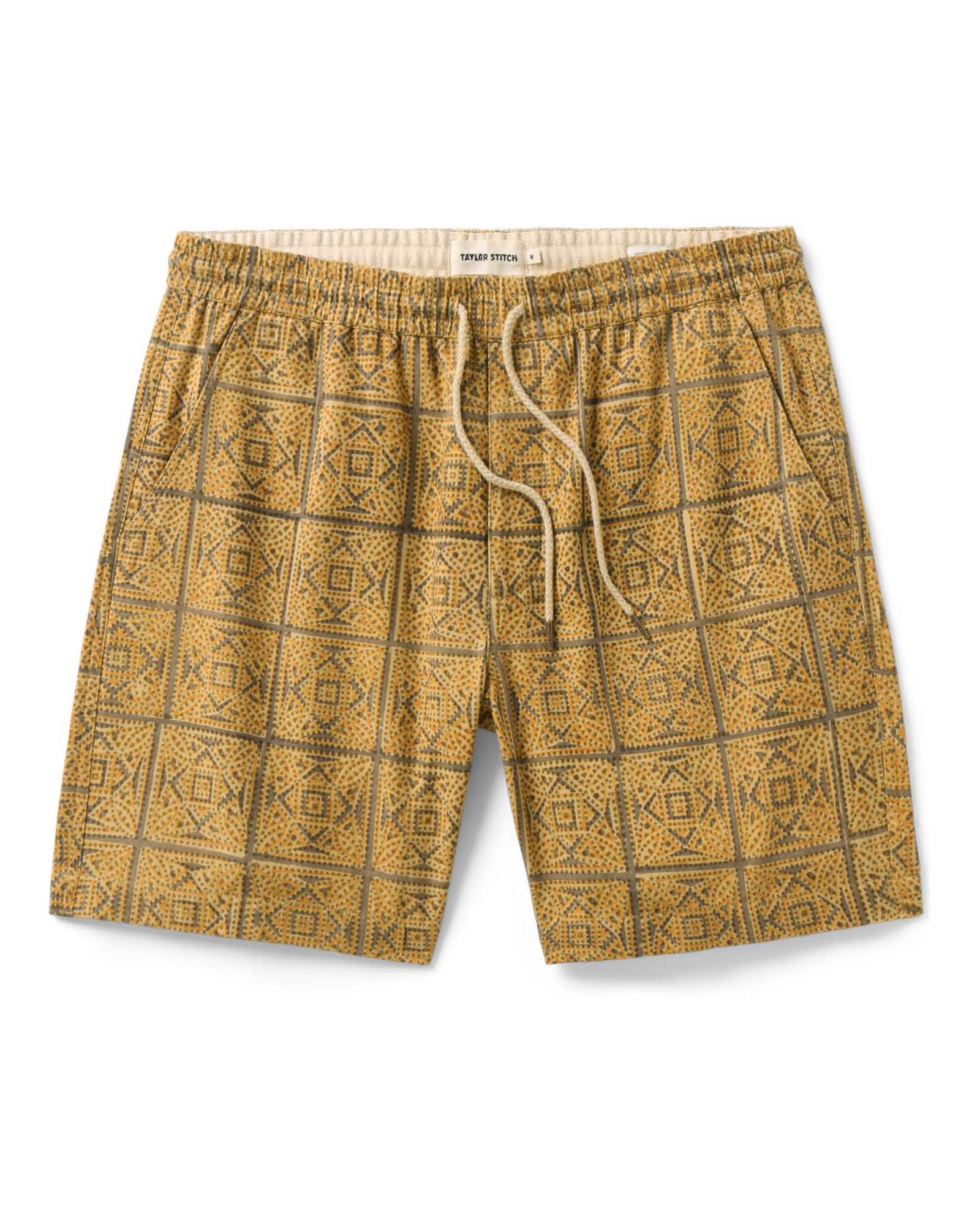 Taylorstitch The Apres Short in Fennel Block Print