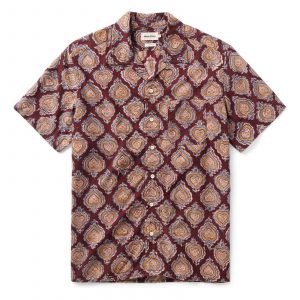 Taylorstitch The Hawthorne Shirt in Sangria Block Print