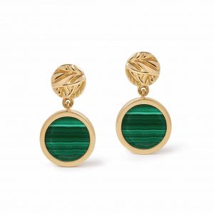Astley Clarke Terra Malachite Drop Earrings