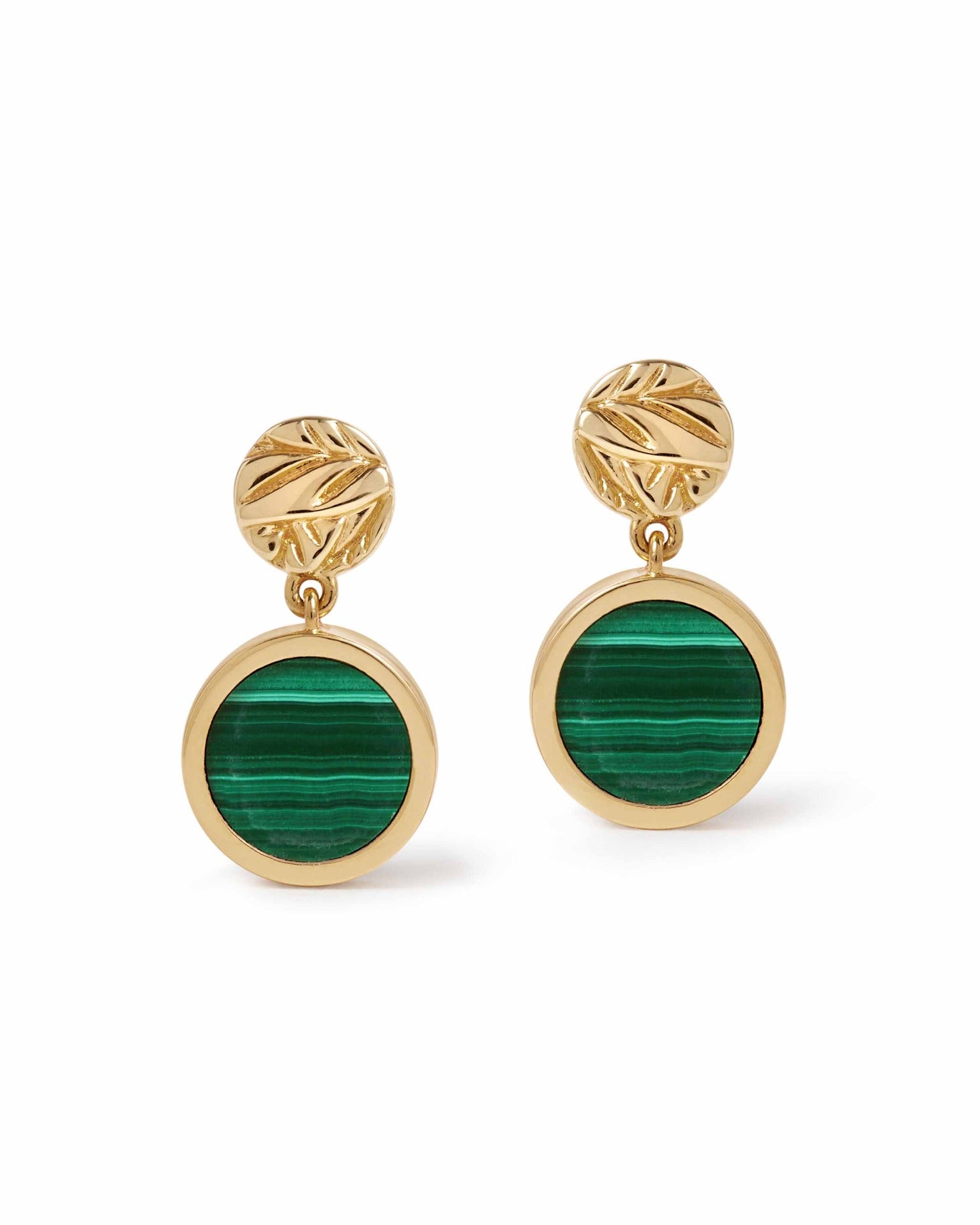 Astley Clarke Terra Malachite Drop Earrings
