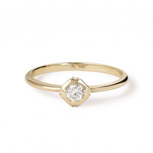 Astley Clarke Solid Gold Solitaire Diamond Ring