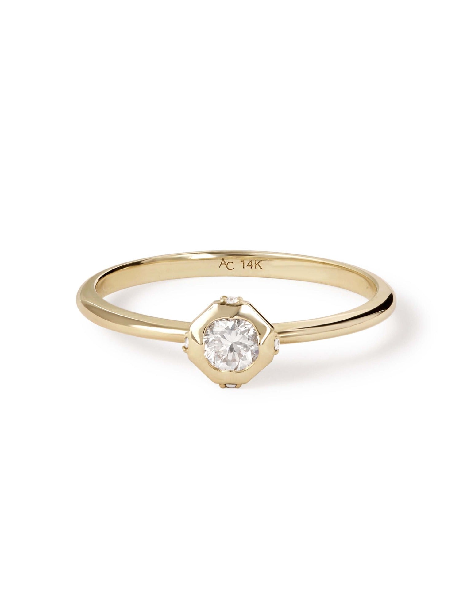 Astley Clarke Solid Gold Solitaire Diamond Ring