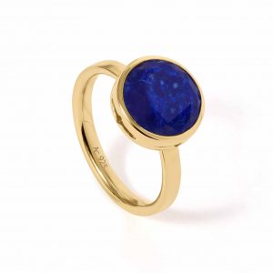 Astley Clarke Gold Large Luna Lapis Ring