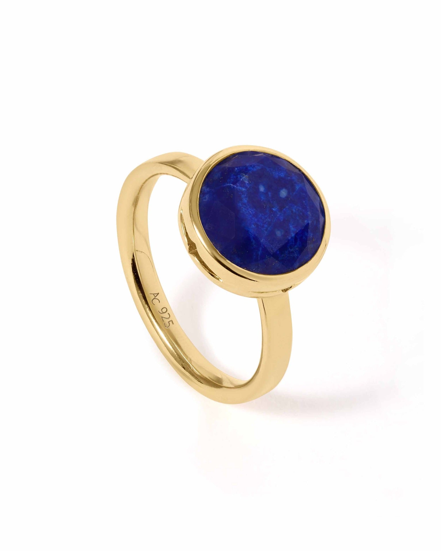Astley Clarke Gold Large Luna Lapis Ring