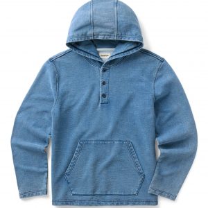 Taylorstitch The Baja Pullover in Washed Indigo Terry