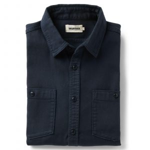 Taylorstitch The Dispatch Shirt in Navy Broken Twill