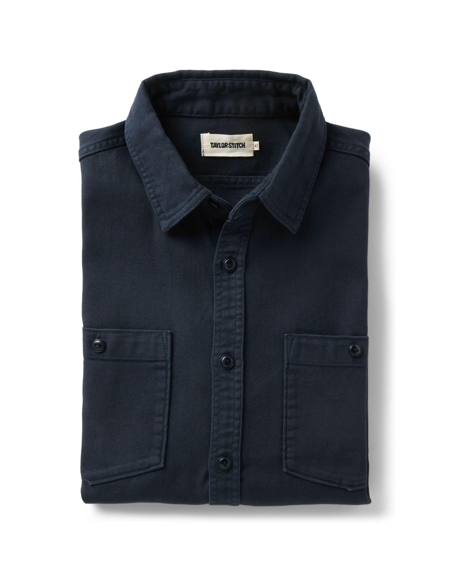 Taylorstitch The Dispatch Shirt in Navy Broken Twill