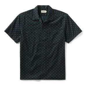 Taylorstitch The Conrad Shirt in Navy Pigeon Foulard Pincord