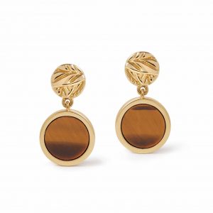 Astley Clarke Terra Tigers Eye Drop Earrings