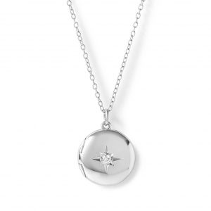 Astley Clarke Silver Biography Midi Locket Necklace