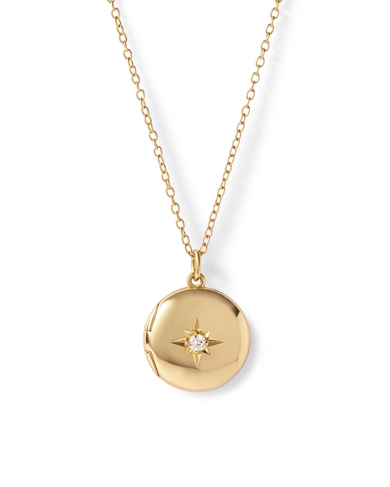 Astley Clarke Gold Biography Midi Locket Necklace