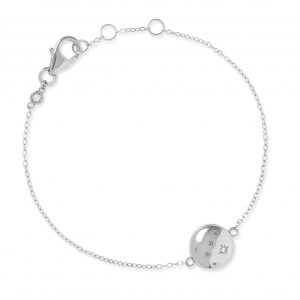 Astley Clarke Silver Celestial Tiny Star Locket Bracelet