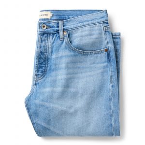 Taylorstitch The Democratic Jean in Light Wash Hemp Denim