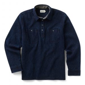 Taylorstitch The Canal Popover in Rinsed Indigo