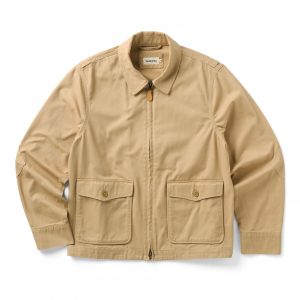 Taylorstitch The Airman Jacket in Organic Khaki Foundation Twill