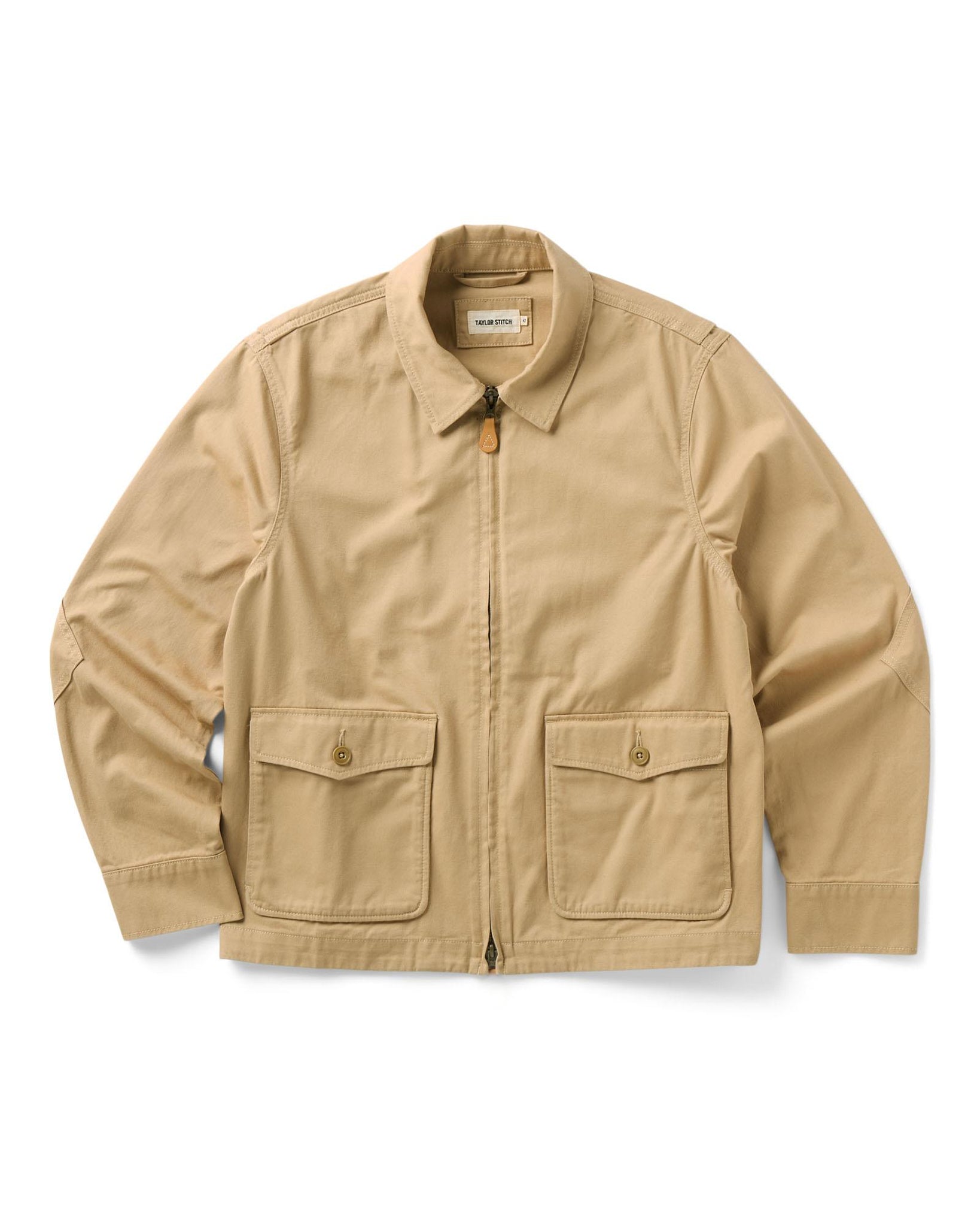 Taylorstitch The Airman Jacket in Organic Khaki Foundation Twill