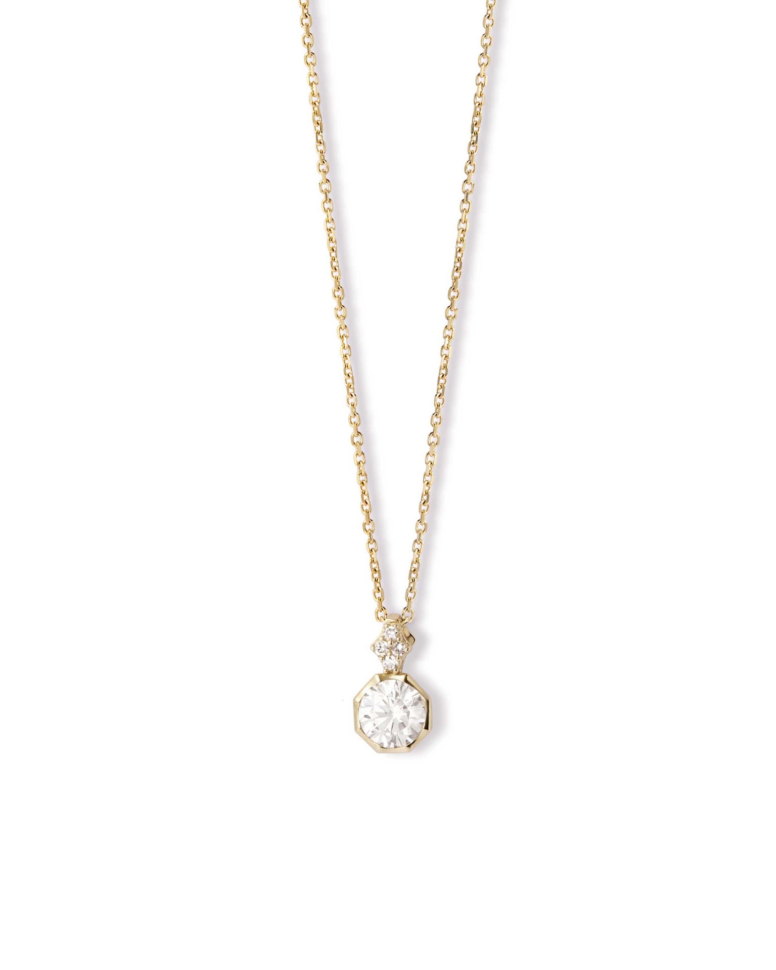 Astley Clarke Solid Gold Solitaire Diamond Pendant Necklace