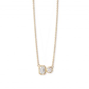 Astley Clarke Solid Gold Mini Toi et Moi Diamond Necklace