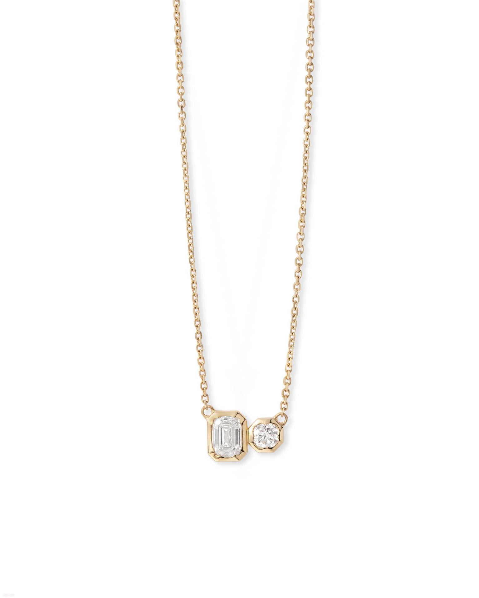 Astley Clarke Solid Gold Mini Toi et Moi Diamond Necklace