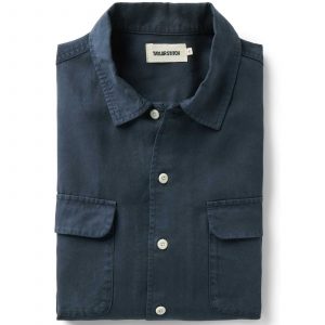 Taylorstitch The Shore Shirt in Navy Lyocell