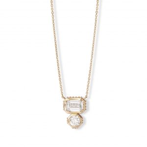 Astley Clarke Solid Gold Toi et Moi Diamond Necklace