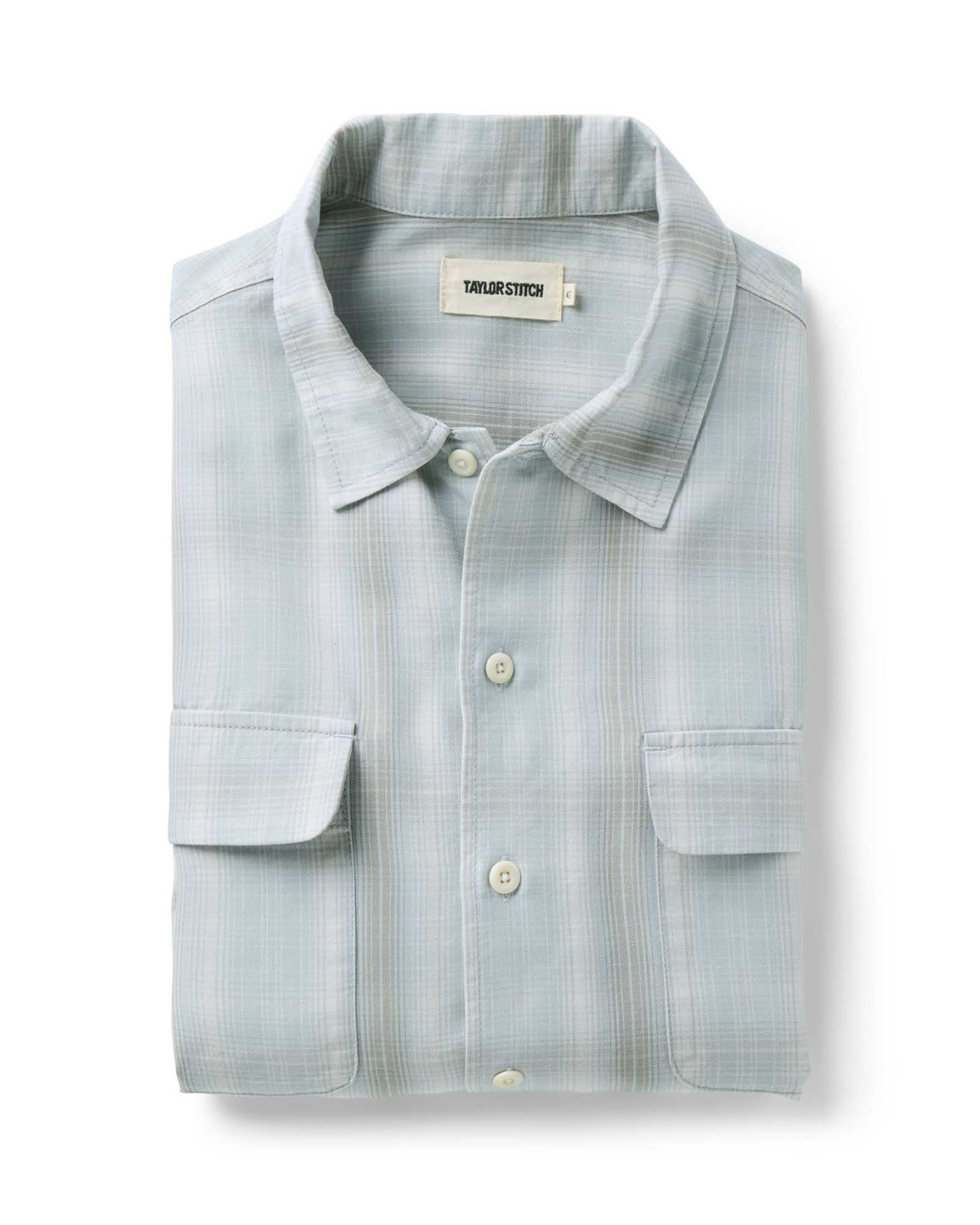 Taylorstitch The Shore Shirt in Fog Check Lyocell