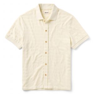 Taylorstitch The Bywater Polo in Natural Knit Stripe