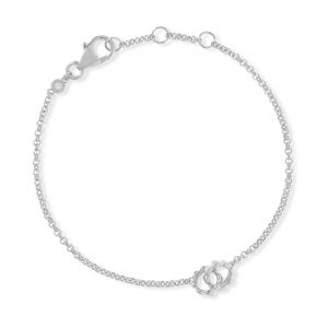 Astley Clarke Silver Aurora Ridge Link Bracelet