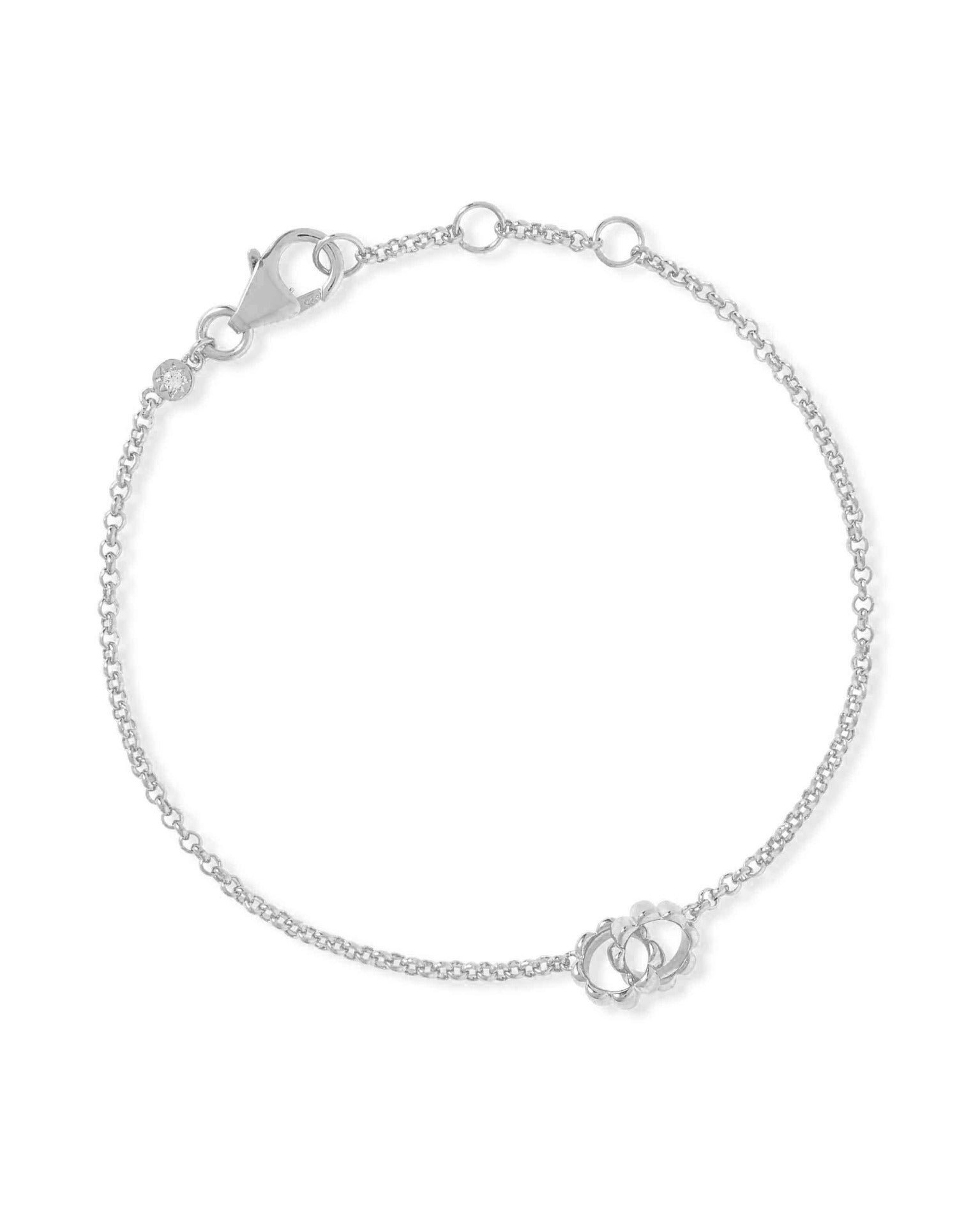 Astley Clarke Silver Aurora Ridge Link Bracelet