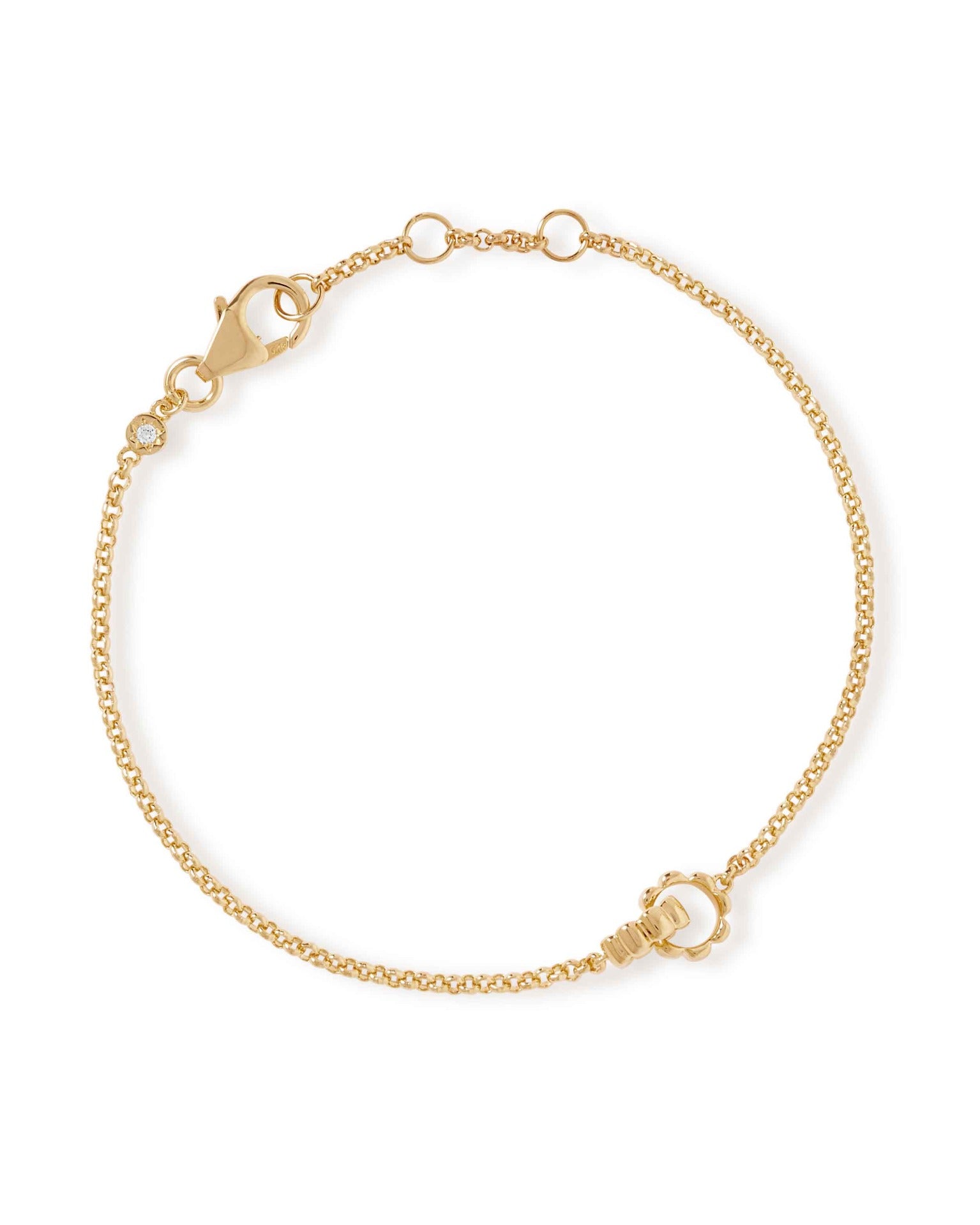 Astley Clarke Gold Aurora Ridge Link Bracelet
