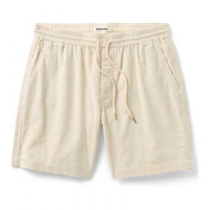 Taylorstitch The Apres Short in Heather Oat Pincord