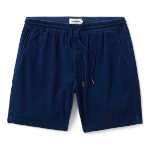 Taylorstitch The Apres Short in Rinsed Indigo Pincord