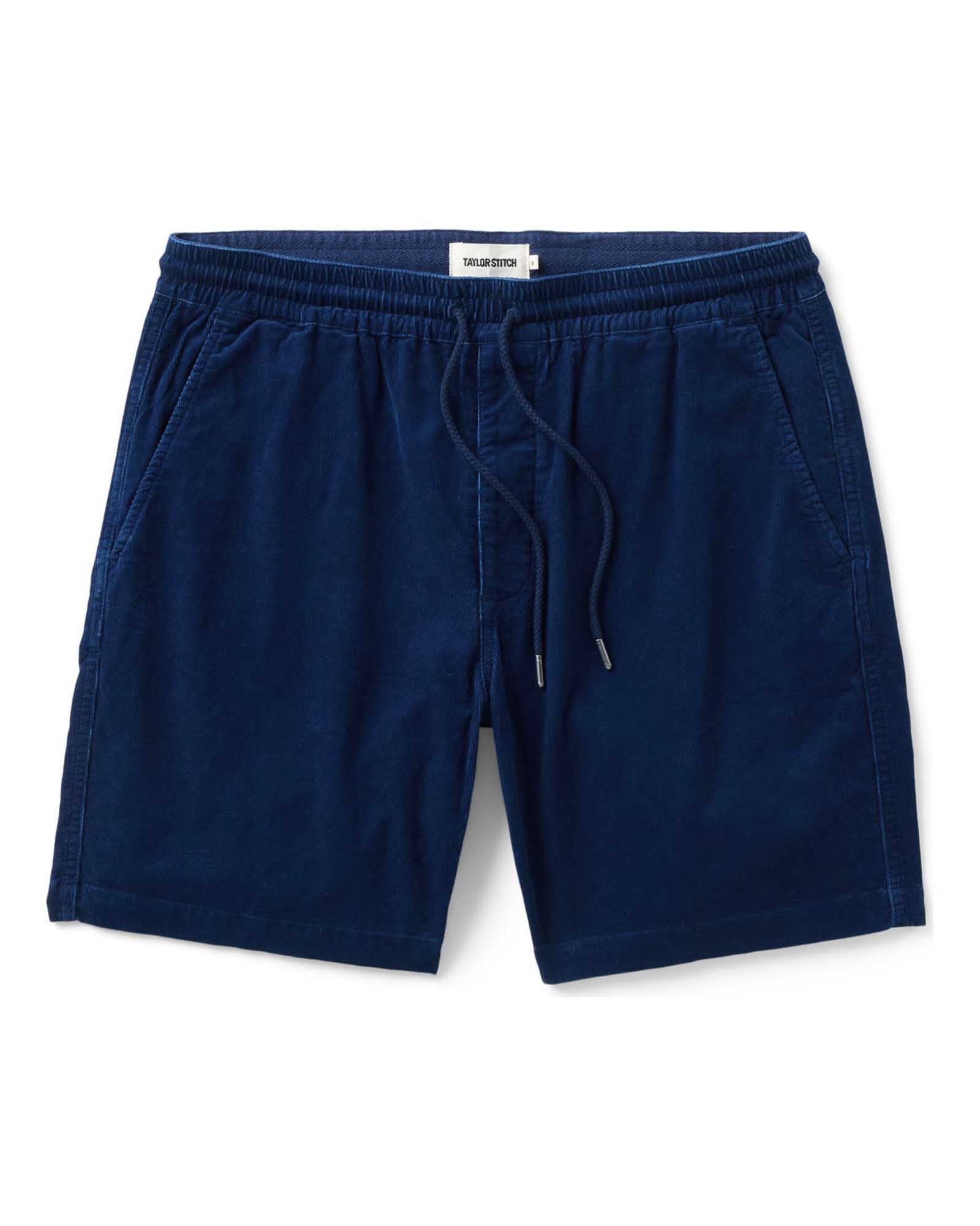 Taylorstitch The Apres Short in Rinsed Indigo Pincord